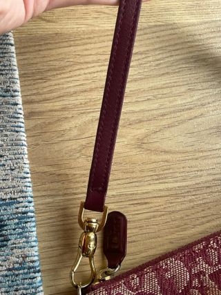 Dior Saddle Bag Burgundy Vintage
