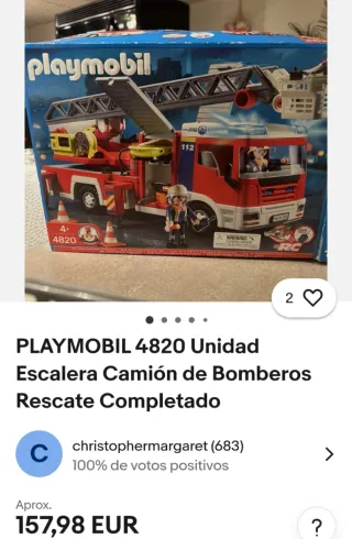 Playmobil 4820 Camión Bomberos Escalera