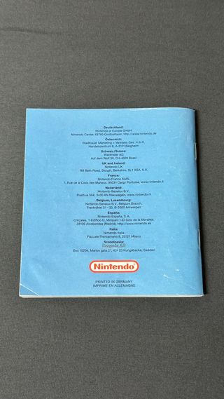 Manual ORIGINAL Wario Land 3 GameBoy Color