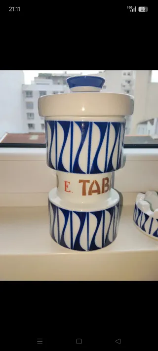 Cenicero y Tabaquera Sargadelos