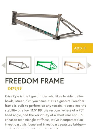 Cuadro BMX Freedom Kriss Kyle 21.5