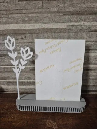 Base para foto/cartão com flor