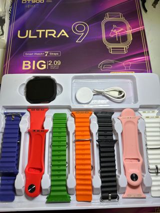 Reloj Inteligente DT900 Ultra 9 + 7 Correas