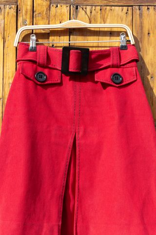 Minifalda Roberto Verino Roja Talla M