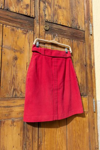 Minifalda Roberto Verino Roja Talla M