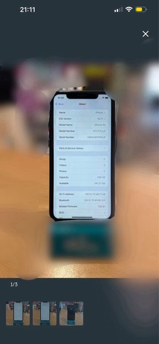 iPhone XR 265gb 87%