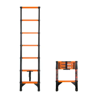Escalera Telescópica Acero/Carbono 4,4M, NUEVA