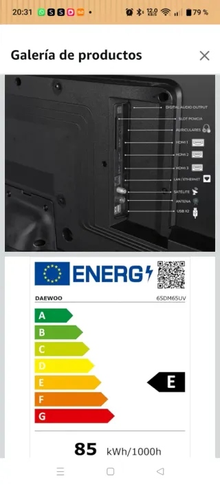 Smart TV Daewoo 65 4K UHD