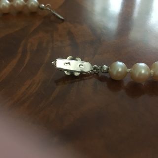 Collana vintage 62 perle coltivate color crema