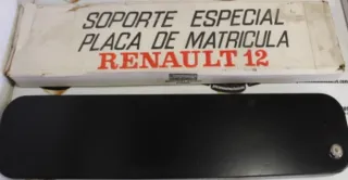 Soporte matrícula Renault 12 Antirrobo tapón