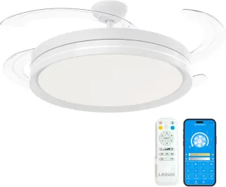 Lámpara LED Ventilador Retráctil