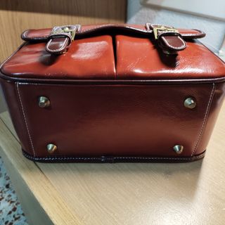 Bolso de fotografía marrón