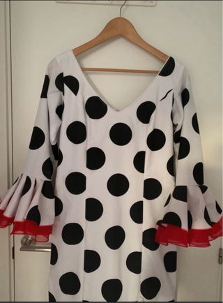 Vestido Flamenco Lunares Talla 42