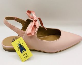 Fly London Bailarinas destalonadas Rosa 100% Piel