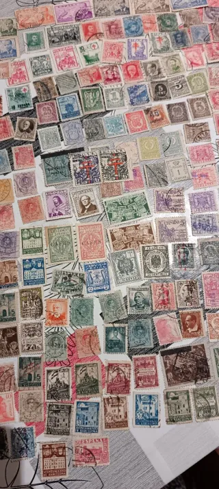 200 Sellos Antiguos Usados España