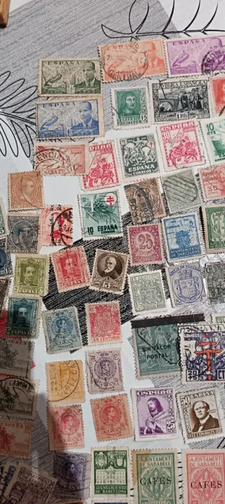 200 Sellos Antiguos Usados España