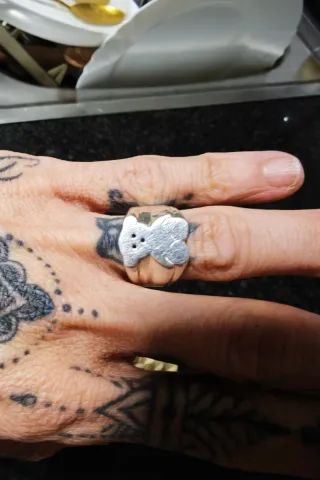 Anillo Oso Tous Plata