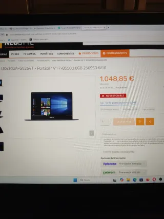 Portátil Asus i7 - 256GB SSD URGE! ÚLTIMO PRECIO!