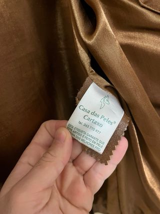 Casaco Pele Genuína Castanho