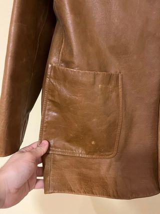 Casaco Pele Genuína Castanho
