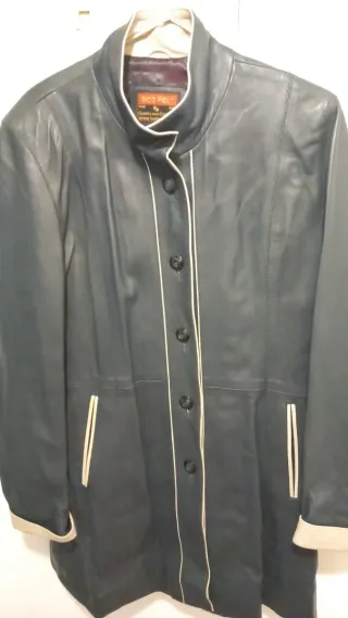 Chaquetón Piel Rico Piel Azul Marino Talla 44