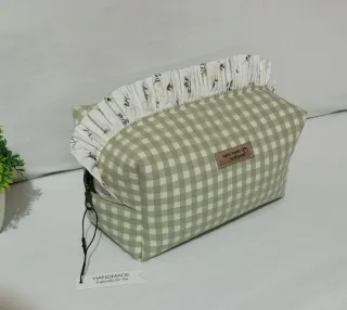 Neceser box Vichy seersucker