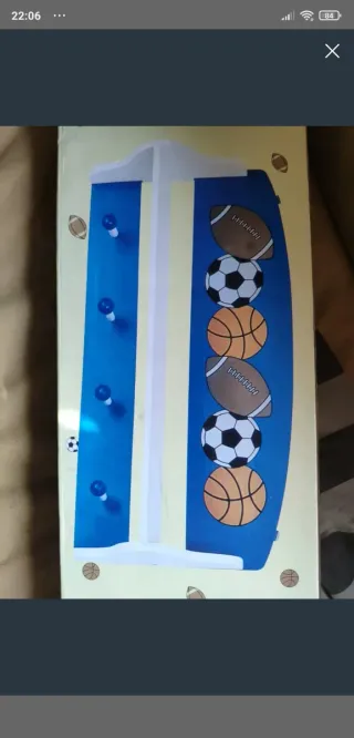 Estantería infantil temática deportes