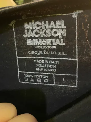 Camiseta Michael Jackson Immortal Tour