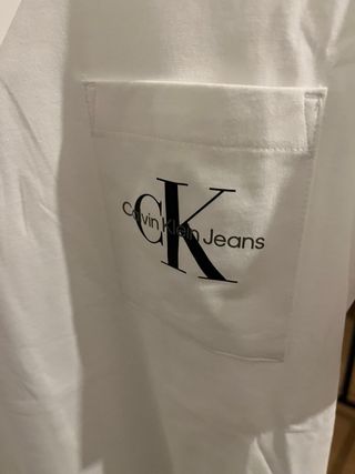 T-shirt Calvin Klein Jeans bianca uomo