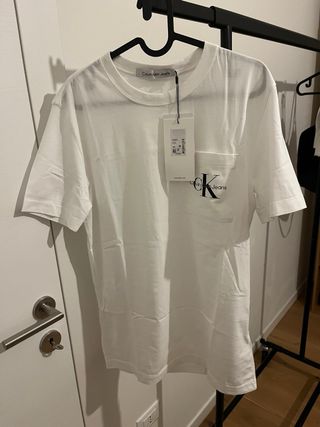 T-shirt Calvin Klein Jeans bianca uomo