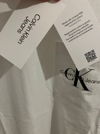 T-shirt Calvin Klein Jeans bianca uomo