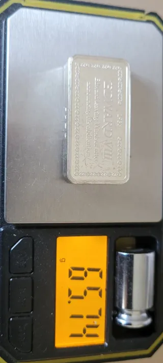 Plata 999 Historia de Inglaterra. Peso 65.74 gr.