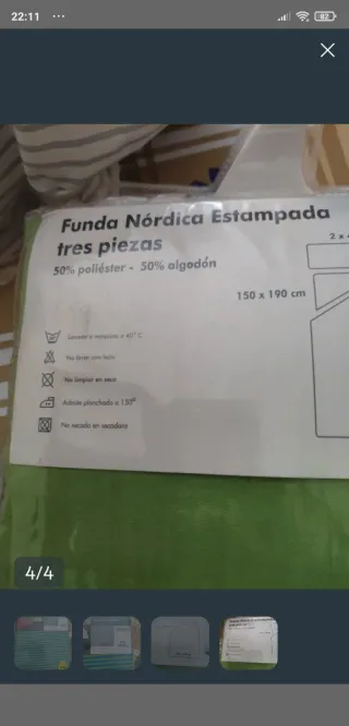 Funda Nórdica Estampada 150cm