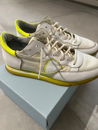 Philippe Model Sneakers Uomo Bianco Giallo