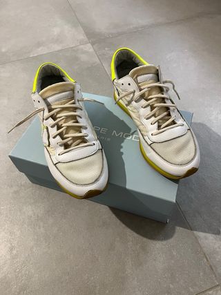 Philippe Model Sneakers Uomo Bianco Giallo
