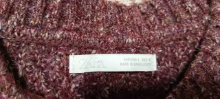 Jersey rojo de punto grueso