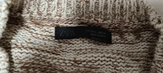 Jersey jaspeado beige y marrón