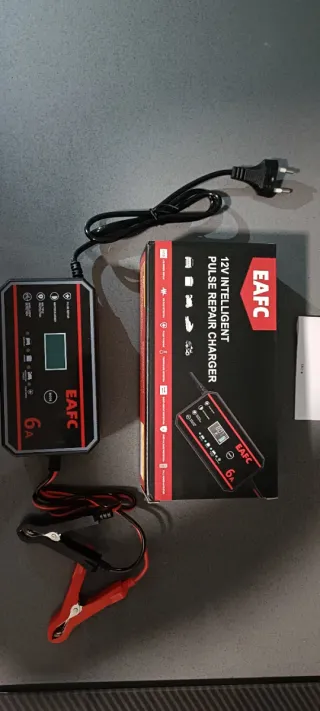 Cargador Batería Coche/Moto EAFC 12V 6A