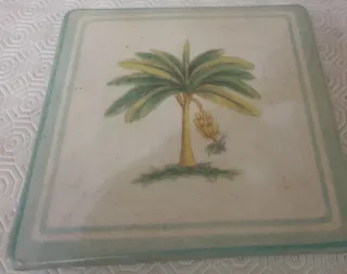 Piastrelle decorative con palma