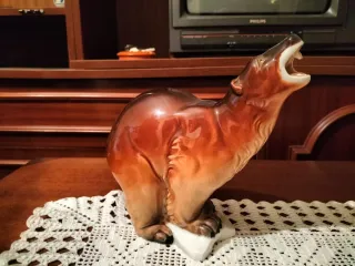 Figura Oso Cerámica Vintage
