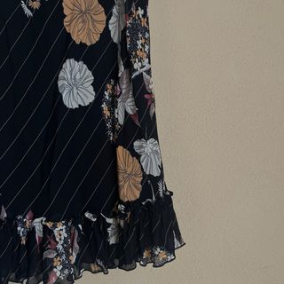 Falda midi vintage floral