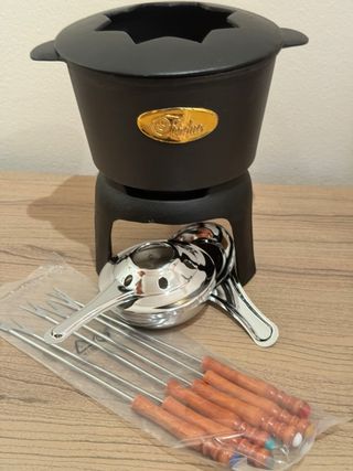 Set fonduta caquelon nuovo mai usato