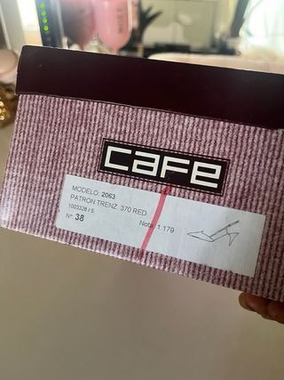 Zapatos de tacón rojos Cafe talla 38