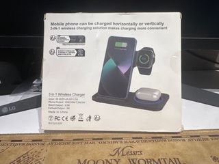 Estación Carga Inalámbrica 3 en 1