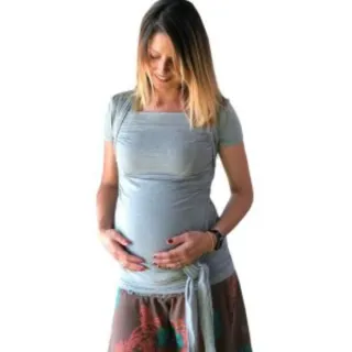 Camiseta Maternidad y Portabebés Gris