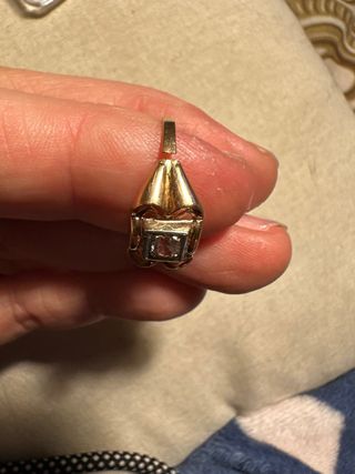 Anello Art Nouveau oro 18k diamante