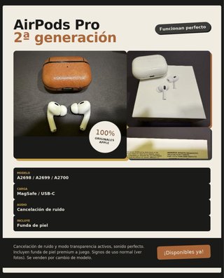 Airpods Pro 2ª Gen seminuevos