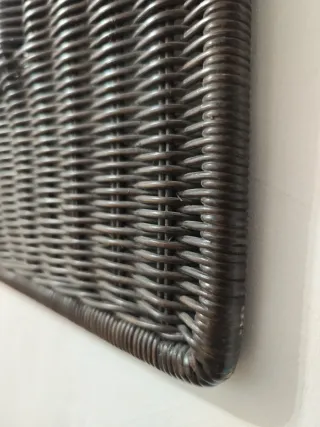 Espejo Decorativo Mimbre Marrón