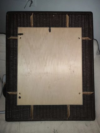 Espejo Decorativo Mimbre Marrón