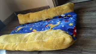 Letto per conigli con cuscini